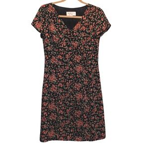 Casual Corner Annex Ditsy Floral Sheath Dress 2P Cottagecore 90s Vintage Womens